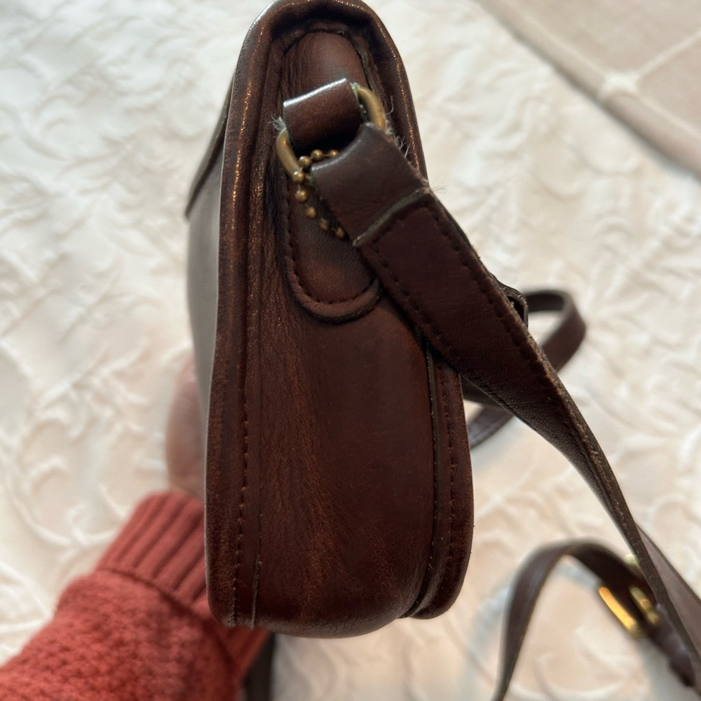 Coach Wende Mahogany Leather Bag, 90’s, Stamped 9031 Rare, Crossbody, Vintage - Picture 9 of 12